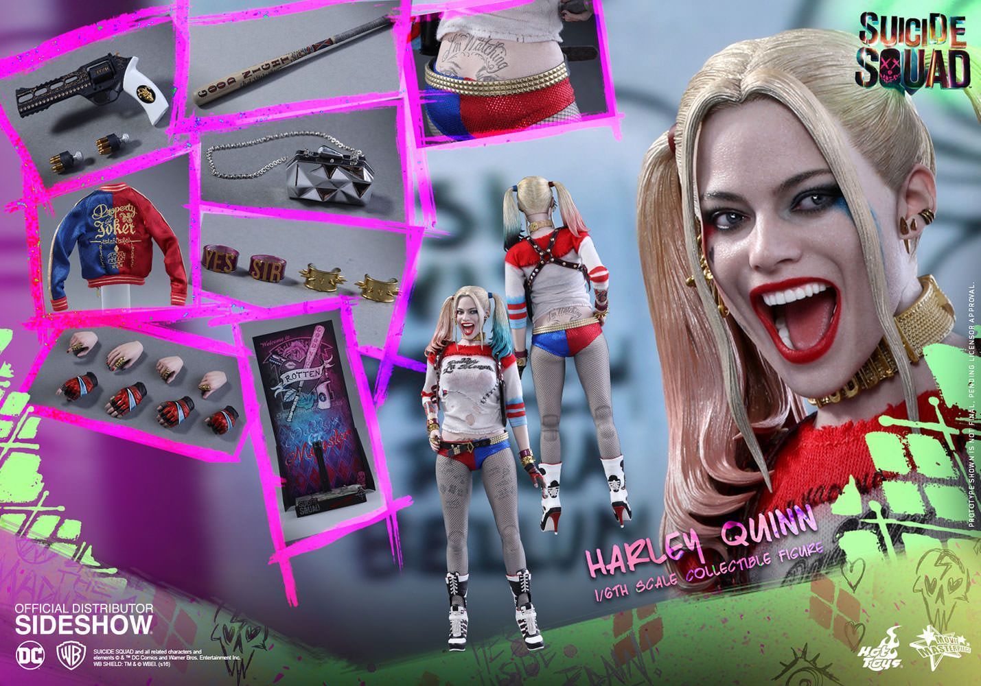 Hot Toys One Sixth Scale Suicide Squad Harley Quinn Figure