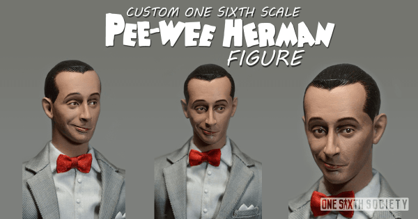 Custom One Sixth Scale Pee Wee Herman Figure