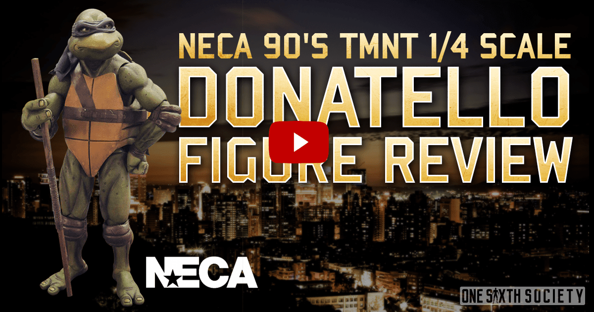 NECA 1/4 Scale 1990 TMNT Donatello Figure Review