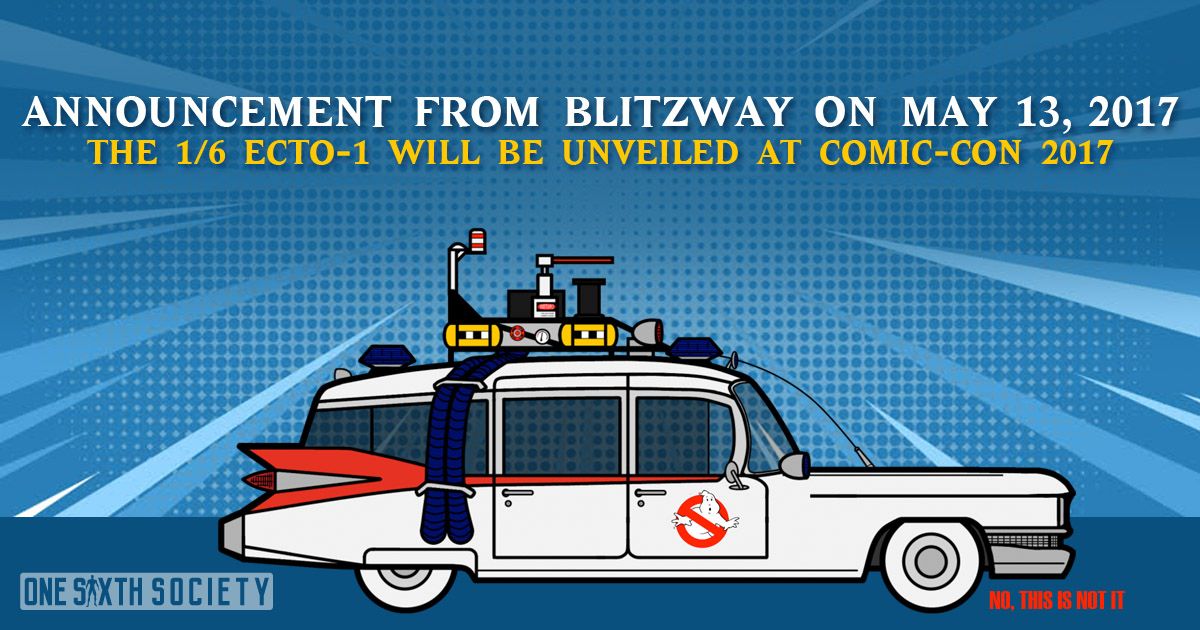 Its official, Blitzway will announce the Ghostbusters Ecto-1 at Comic Con 2017