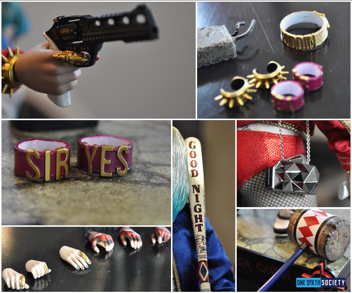 These are all of The Hot Toys Harley Quinn Accessories