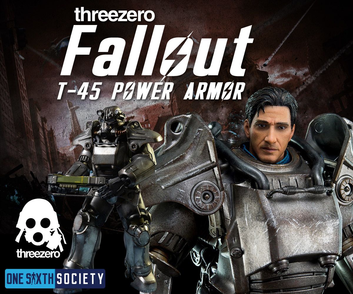 The Threezero Fallout T-45 Power Armor Video Game Action Figure is One of the Best Sixth Scale Gaming figures ever created