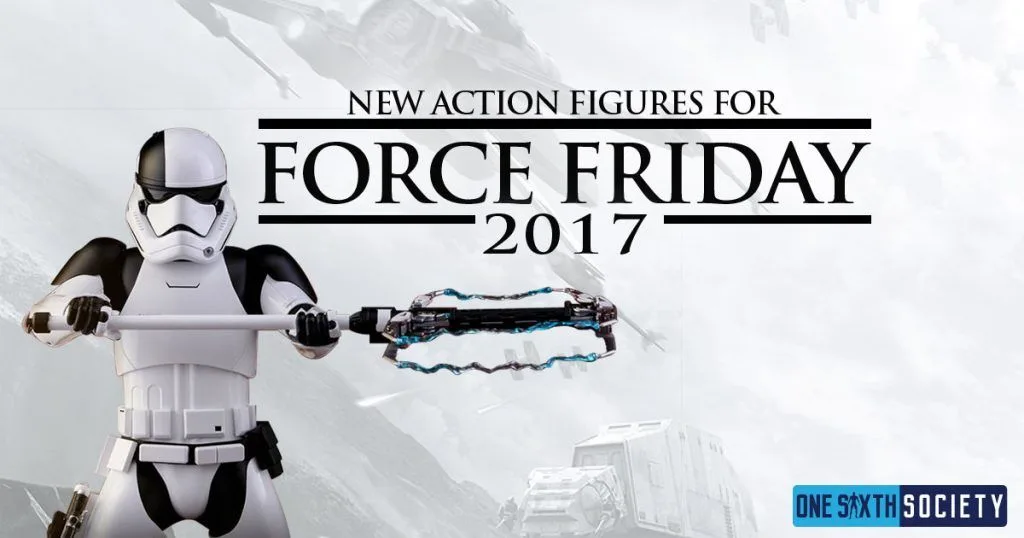 Force Friday 2017 banner showing a black-and-white Executioner Trooper holding a long weapon with blue electrical effects.