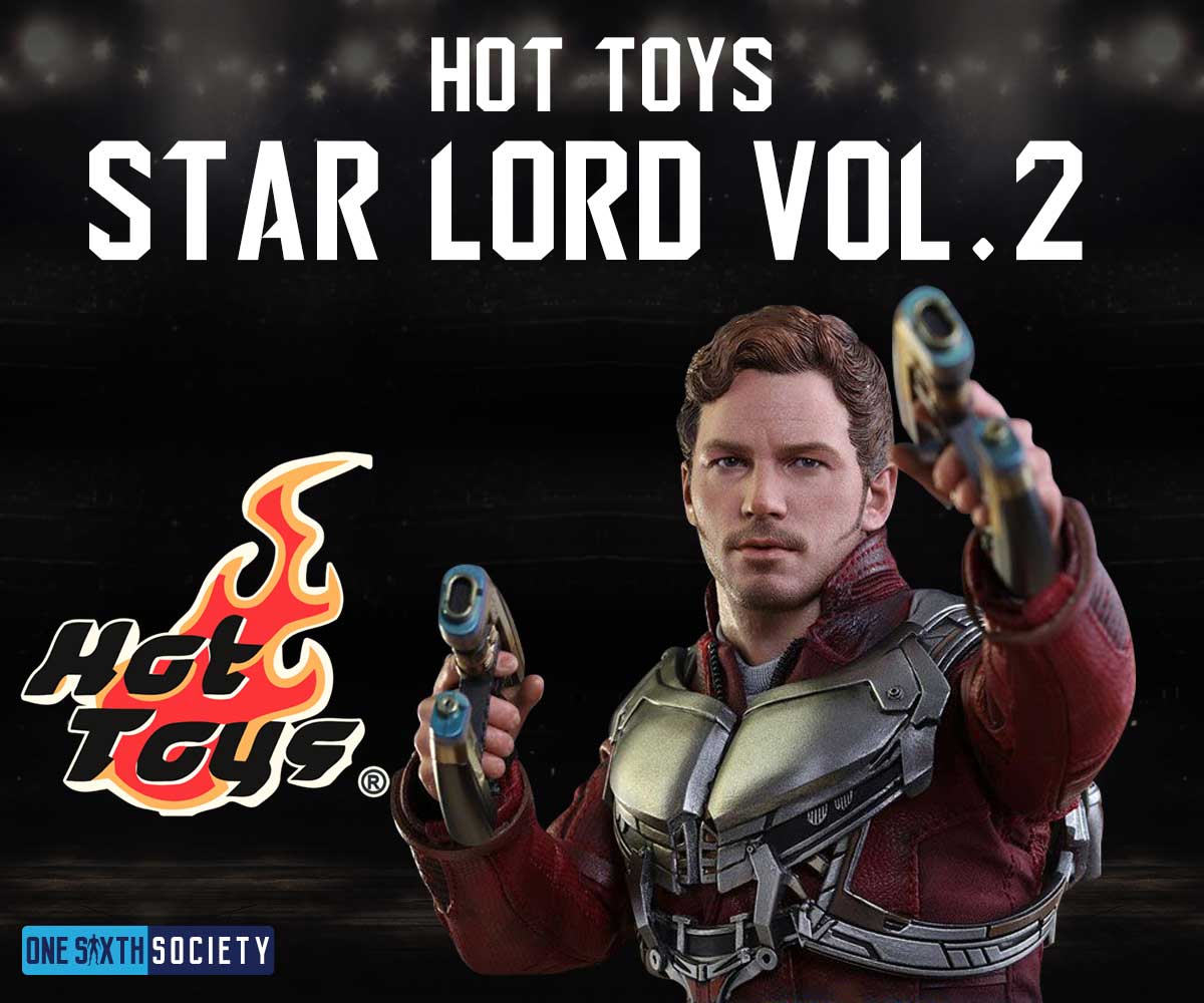 Hot Toys Star Lord Vol 2 come with an insane amount of accessories