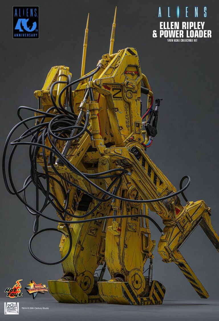 Rear view of the Power Loader showing its mechanical framework and wiring.