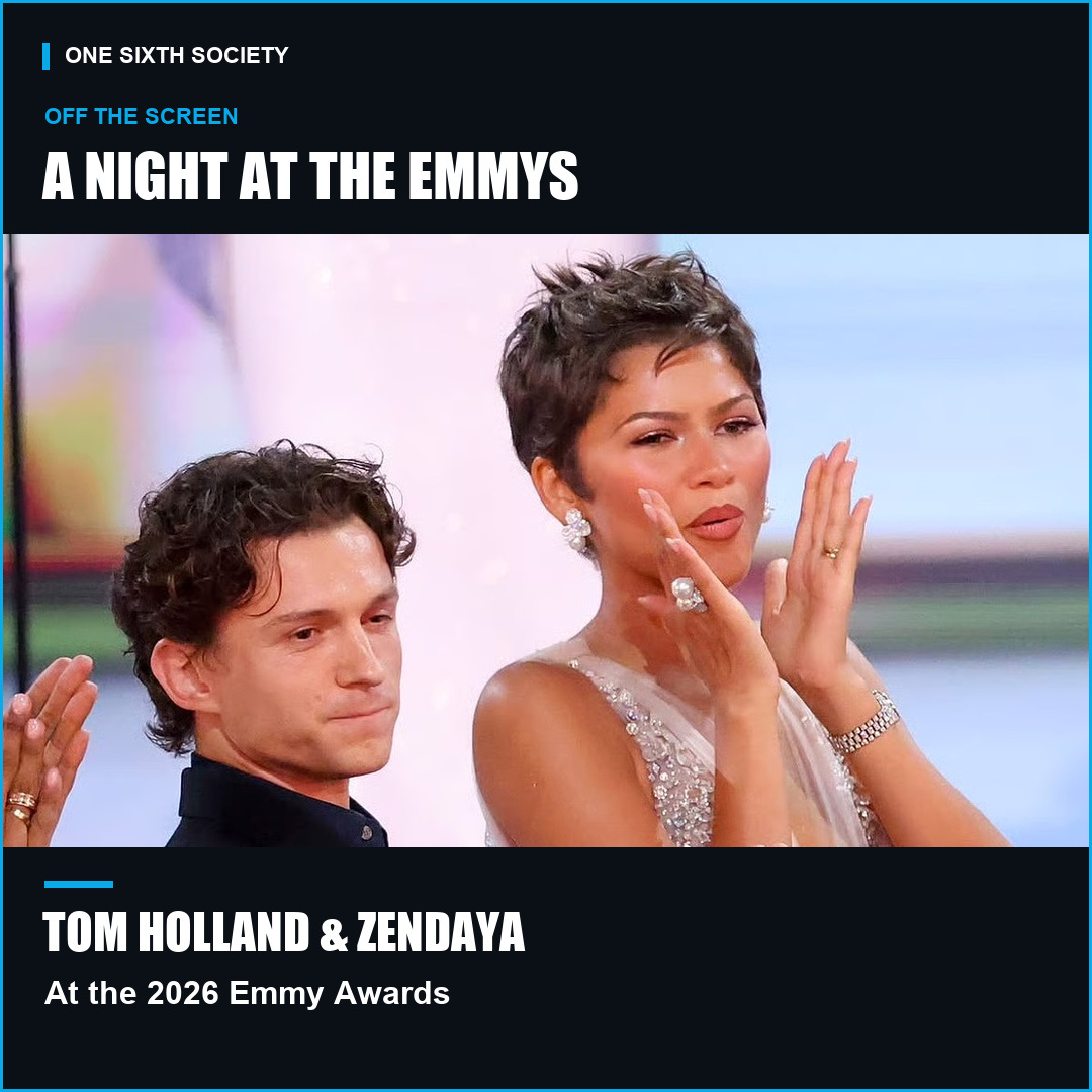 Tom Holland seated beside Zendaya at the 2026 Emmy Awards